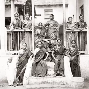 Group of Indian women, dancers, India, c. 1880s