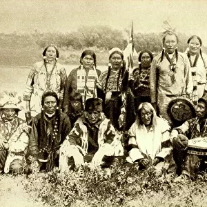 Group photo, Native Americans Indians in Canada