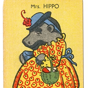Happy Families Animals - Mrs Hippo