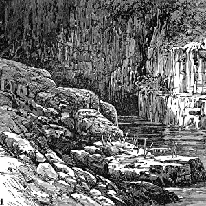 Hells Gate Canyon, Fraser River, 1882