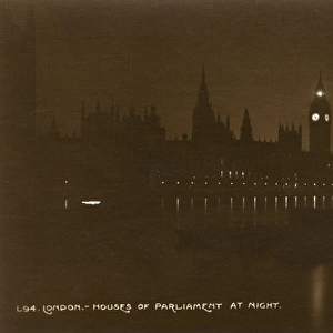 The Houses of Parliament at Night - London, England