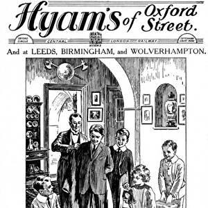 Hyams of Oxford Street, boys outfitters, advertisement
