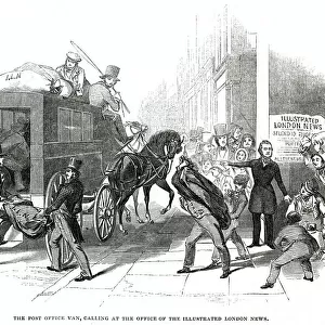 The Illustrated London News - post office van 1845