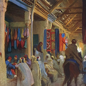 Interior of an Arabian Bazaar