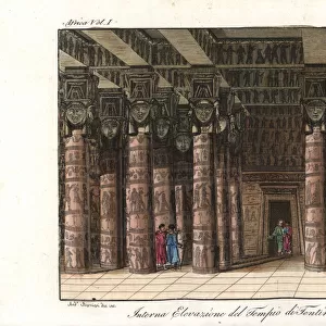 Interior of the Temple of Hathor