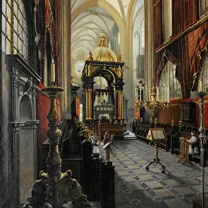 Interior of the Wawel Royal Cathedral, 1875, by Swierzynski