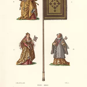 Italian fan or Ventarola of the late 16th century