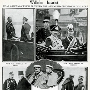 Kaiser Wilhelm with European heads of state before WW1