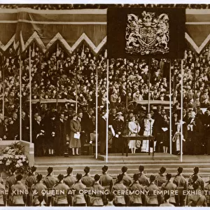 King George VI at the Opening Ceremony - Empire Exhibition