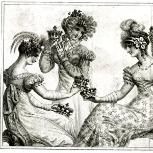 Four Ladies Comparing Five Crowns