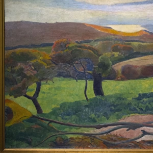 Landscape from Bretagne, 1889, by Paul Gauguin