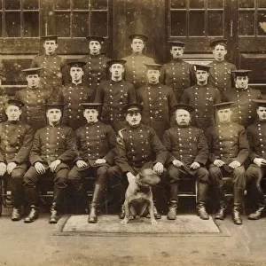 LCC-LFB Fire Station group photo with dog