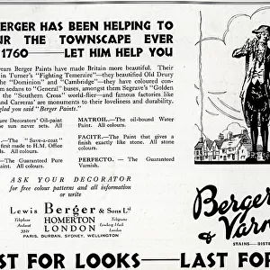 Lewis Berger and Sons Advertisement