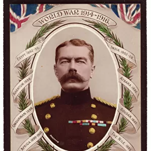Lord Kitchener black bordered Mourning Card