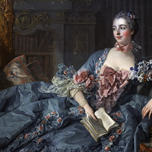 Madame Pompadour (1721-1764). Portrait by Francois Boucher (