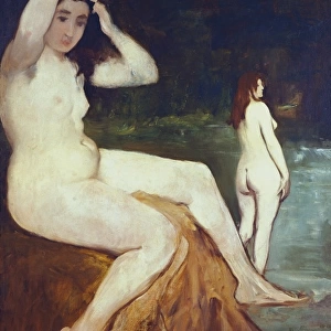 MANET, ɤouard (1832-1883). Bathers on the Seine