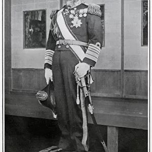 Marshal-Admiral Togo (1848 - 1934), served as a gensui or admiral of the fleet in the Imperial Japanese Navy and became one of Japan's greatest naval heroes. Date: 1905
