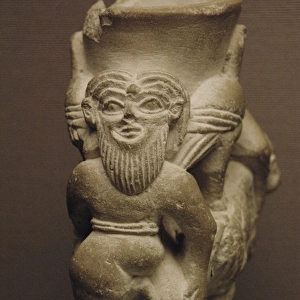 Mesopotamian stone cult vessel. Uruk