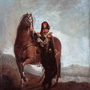 Militar with horse