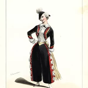 Mlle. Irma Aubry as Polkette in Le Mardi Gras