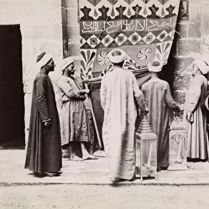 Muslim men going to prayers, Cairo, Egypt