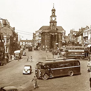 Newcastle under Lyme High Street probably 1940s