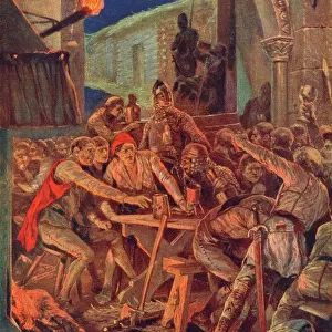 Normans plundering Durham