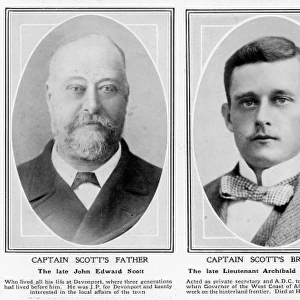 Parents and brother of Captain Robert Falcoln Scott