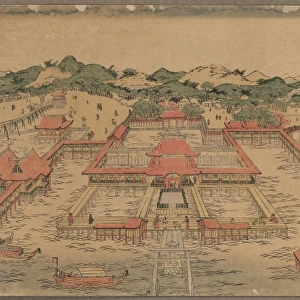 A perspective picture of Itsukushima Shrine