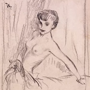 Pin-up preliminary sketch by David Wright