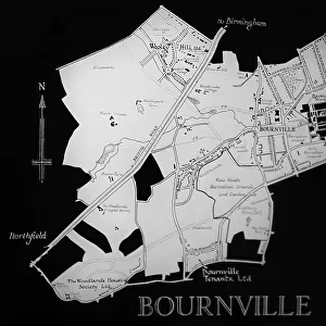Plan of Bournville village