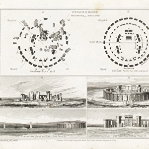 Plan and elevation of Stonehenge, Wiltshire