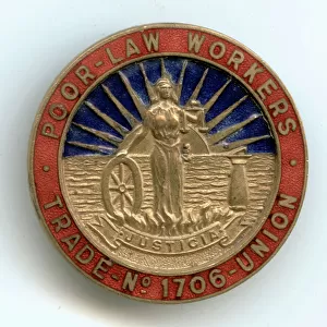 Poor Law Workers Union Badge