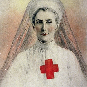 Portrait of Edith Cavell. WW1