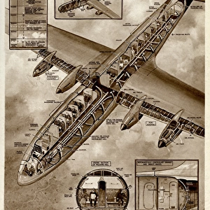 Pressure cabin in airliner by G. H. Davis