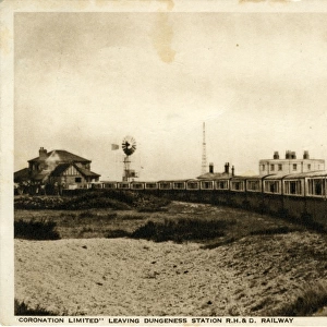 Railway Station and Train - Coronation Limited, Dungeness