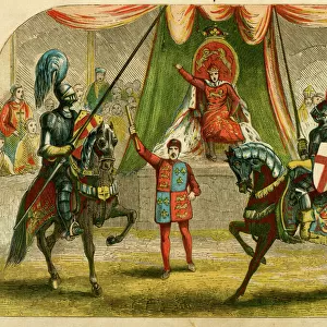 Richard II interrupting a tournament