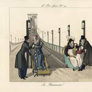 The rollercoaster at Roule, Paris, early 19th century