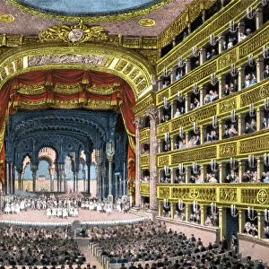 San Carlo Theatre interior, Naples, Italy