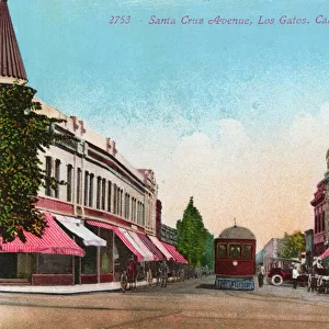 Santa Cruz Avenue, Los Gatos, Santa Clara, California, USA