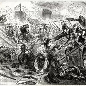 The Siege of Basing House, near Basingstoke, Hampshire, during the English Civil War