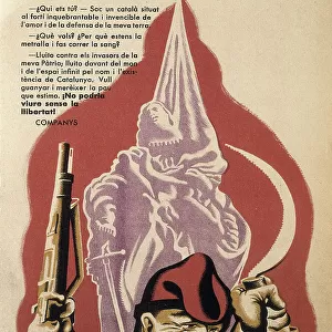 Spanish Civil War (1936-1939). Leaflet edited