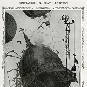 St Pauls constractor, by William Heath Robinson
