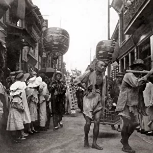 Street scene, China, c. 1900