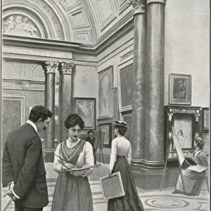 Students Day at the National Gallery, London, 1902