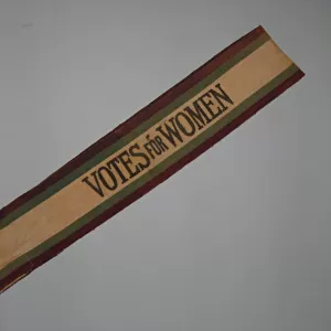 Suffragette W. S. P. U Sash Votes for Women