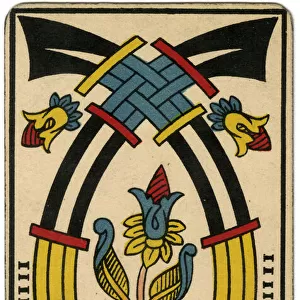 Tarot Card - Epees (Swords) IIII (IV)