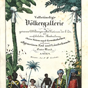 Title page from Goedsches Complete Gallery of Peoples