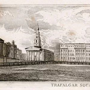 Trafalgar Square, London - intended site of Nelsons Column