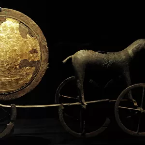 The Trundholm sun chariot. Early Bronze Age. C. 1400 BC